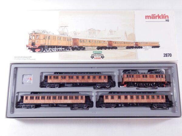 »MÄRKLIN 2870 H0 AC · HISTORISCHER SCHNELLZUG DER SJ 4-TEILIG · OVP«