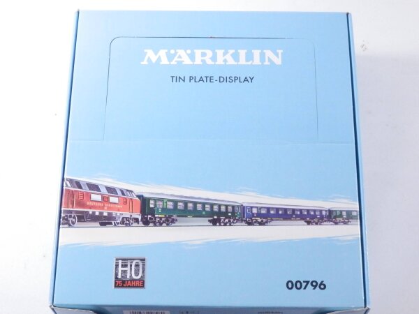 »MÄRKLIN 00796 H0 AC · KOMPLETTES TIN PLATE VERKAUFSDISPLAY 12 WAGEN · OVP« #1