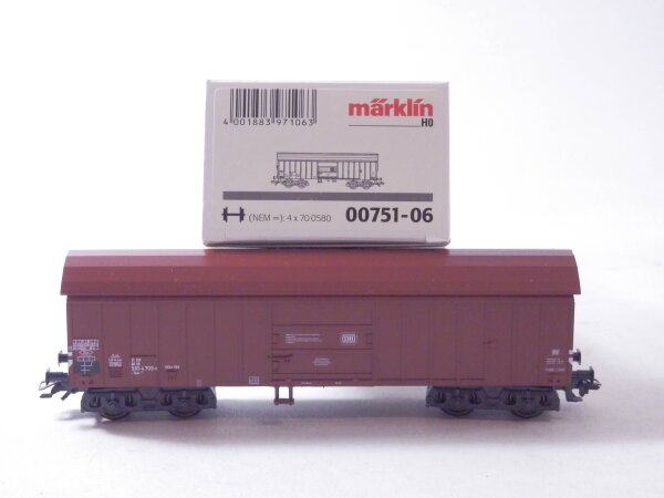 »MÄRKLIN 00751-06 H0 AC · SCHWENKDACHWAGEN DER DB · OVP« #12 #4