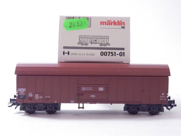 »MÄRKLIN 00751-01 H0 AC · SCHWENKDACHWAGEN DB · OVP«   #12 #6