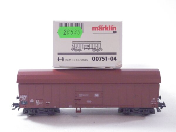 »MÄRKLIN 00751-04 H0 AC · SCHWENKDACHWAGEN DER DB · OVP«   #12 #7