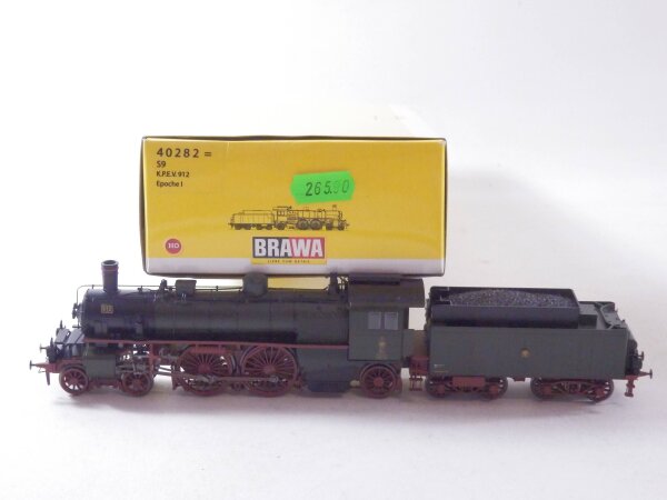 »BRAWA 40282 H0 DC · DAMPFLOK BR S9 DER KPEV · OVP«