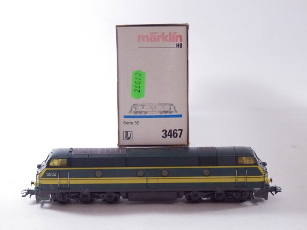 »MÄRKLIN 3467 H0 AC DELTA · DIESELLOK SERIE 55 DER SNCB · OVP« #1 #1