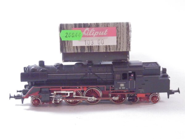 »LILIPUT 103 00 H0 DC · DAMPFLOK BR62 002 DER DB · OVP«