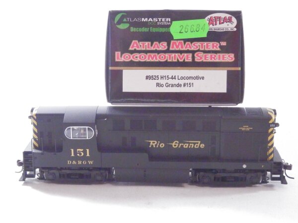 »ATLAS 9525 H0 DCC DIGITAL · DIESELLOK H15-44 DER RIO GRANDE · OVP«