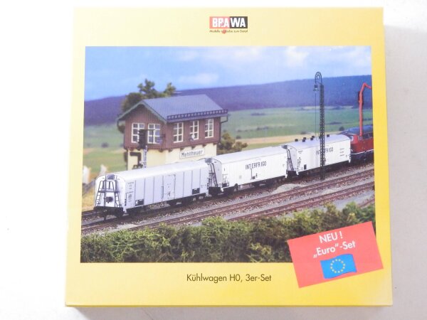 »BRAWA 2041 H0 DC · 3-TEILIGES KÜHLWAGENSET · OVP«