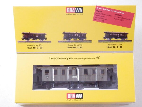 »BRAWA 2153 H0 DC · PERSONENWAGEN LÄNDERBAHN DRG · OVP«