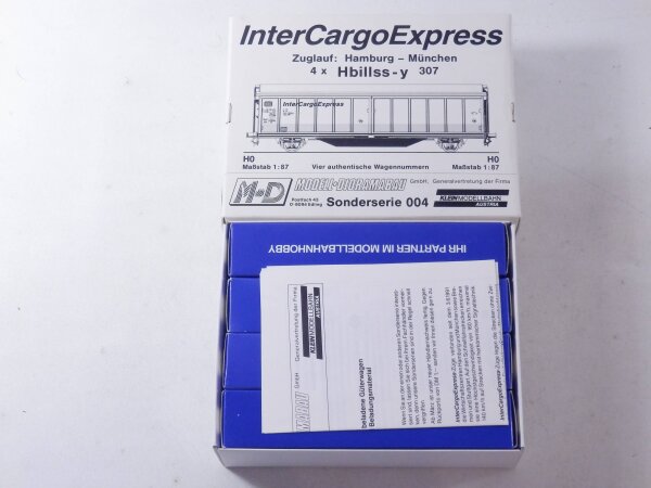 »M+D SONDERSERIE 004 H0 DC · GÜTERWAGENSET "INTER CARGO EXPRESS" · OVP«