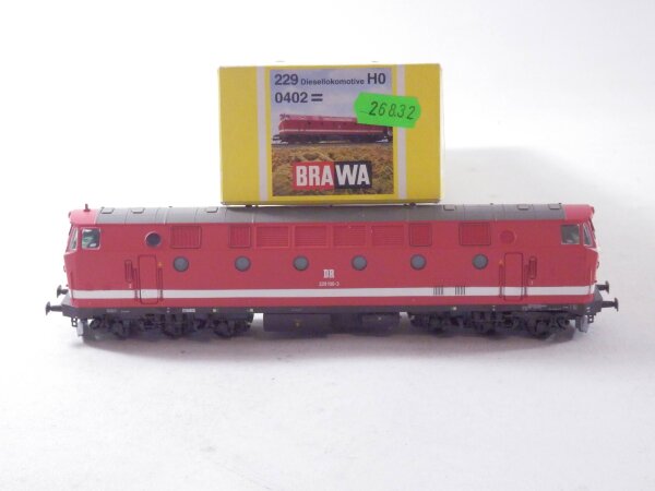 »BRAWA 0402 H0 DC · DIESELLOK BR 229 DER DR · OVP«