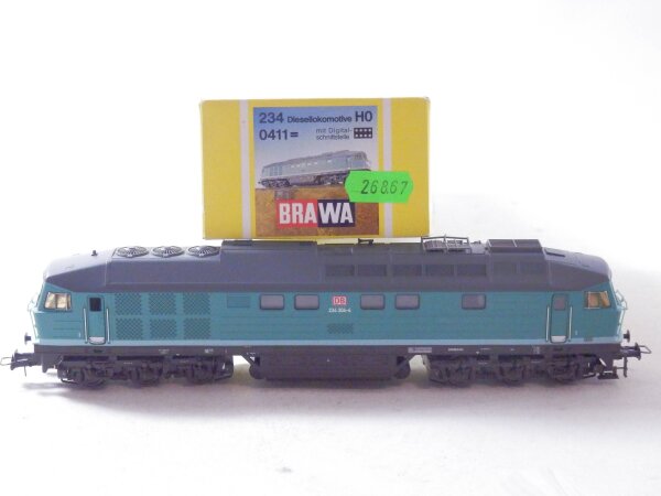 »BRAWA 0411 H0 DC · DIESELLOK BR 234 TÜRKISE LACKIERUNG DER DB · OVP«  #12 #1