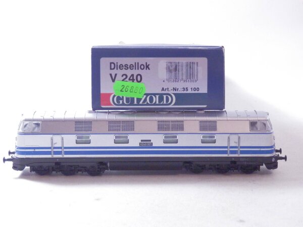 »GÜTZOLD 35100 H0 DC · DIESELLOK V240 DER DR · OVP« #3 #4