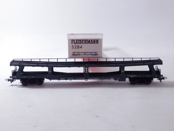 »FLEISCHMANN 5284 H0 DC · AUTOTRANSPORTWAGEN DER DB · OVP«