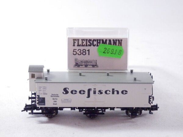 »FLEISCHMANN 5381K H0 DC · KÜHLWAGEN "SEEFISCHE" DR · OVP«