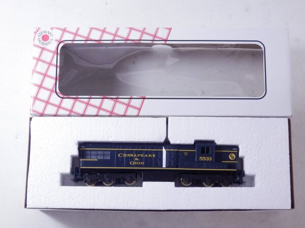 »STEWART HOBBIES 6607 H0 DC · DIESELLOK BALDWIN AS 616 CHESAPEAKE & OHIO · OVP«