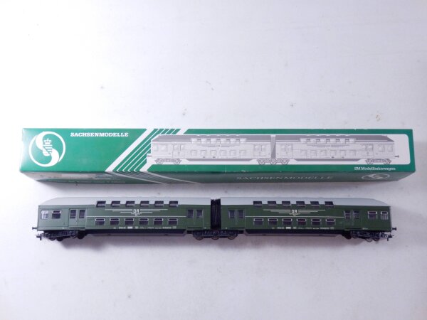 »SACHSENMODELLE 14310 H0 DC · DOPPELSTOCKWAGEN DER DR · OVP«