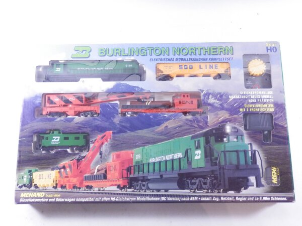 »MEHANO T741 H0 DC · KRANZUG KOMPLETTSET BURLINGTON NORTHERN · OVP«
