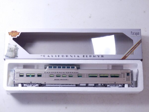 »BROADWAY LIMITED 515 H0 DC · DOME CAR "SILVER MUSTANG" CALIFORNIA ZEPHYR · OVP« #1 #1