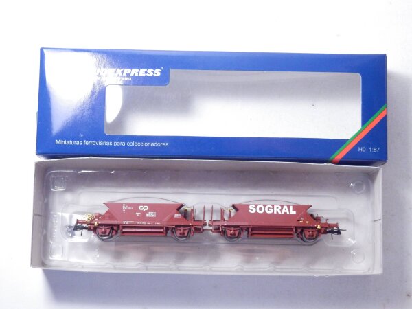 »SUDEXPRESS 702509 H0 DC · CP DOPPEL SCHOTTERWAGEN · OVP« #1 #1