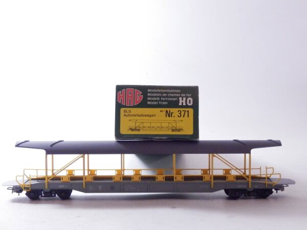 »HAG 371 H0 DC · AUTOVERLADEWAGEN DER BLS · OVP« #1