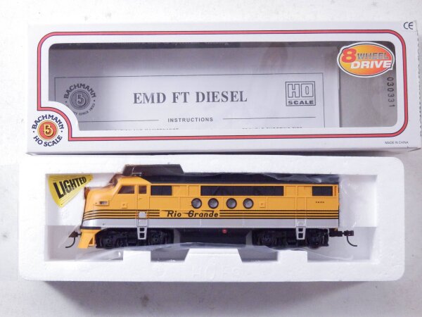 »BACHMANN 11703 H0 DC · DIESELLOK DENVER RIO & GRANDE FT A-UNIT · OVP«
