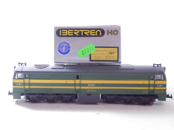 »IBERTREN 2104 H0 DC · DIESELLOK ALCO 2100 RENFE · OVP« #6 #5 #4