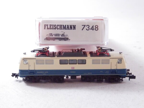 »FLEISCHMANN 7348 N DC · E-LOK ELEKTROLOK BR 111 DER DB · OVP« #1