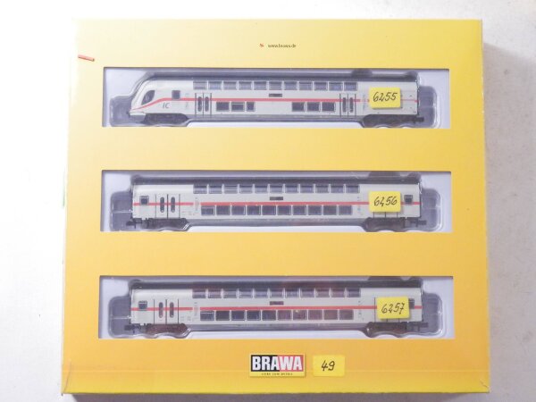 »BRAWA 64507 N DC · DOPPELSTOCKWAGENSET 3-TEILIG TWINDEXX VARIO DB · OVP« #25