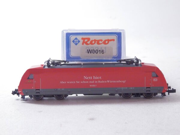 »ROCO W0016 N DC · E-LOK BR 101 "NETT HIER" · OVP«