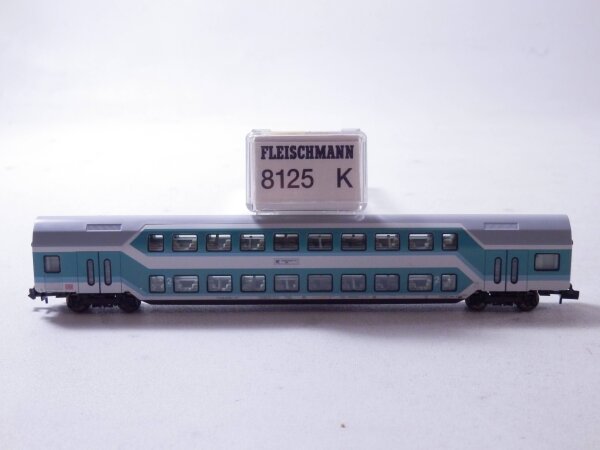 »FLEISCHMANN 8125K N DC · DOPPELSTOCK PERSONENWAGEN DER DB · OVP«