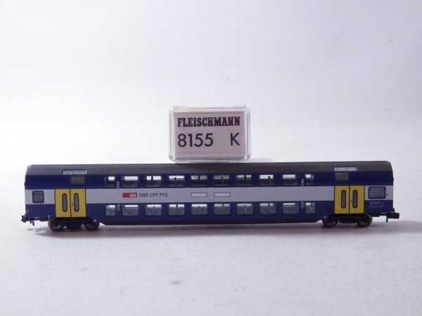 »FLEISCHMANN 8155K N DC · DOPPELSTOCKWAGEN SBB · OVP« #1