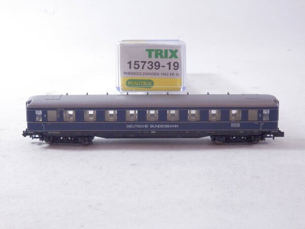 »MINITRIX 15739-19 N DC · PERSONENWAGEN "RHEINGOLD" · OVP« #1 #1 #1