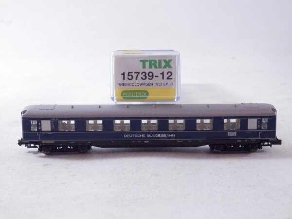 »MINITRIX 15739-12 N DC · PERSONENWAGEN "RHEINGOLD" · OVP« #1 #1 #1