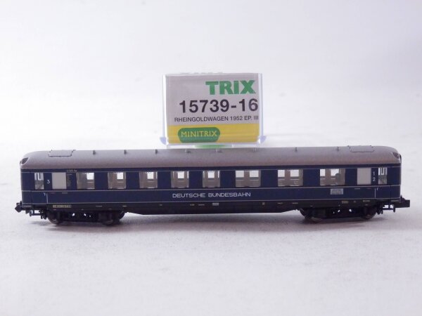 »MINITRIX 15739-16 N DC · PERSONENWAGEN "RHEINGOLD" · OVP« #1 #1 #1