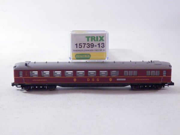 »MINITRIX 15739-13 N DC · DSG SPEISEWAGEN "RHEINGOLD" · OVP« #1 #1 #1