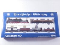 »FLEISCHMANN 4891 H0 DC · ZUGSET "PREUßISCHER GÜTERZUG" DER K.P.E.V · OVP« #2