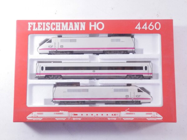 »FLEISCHMANN 4460 H0 DC · ELEKTROTRIEBZUG ICE EXPERIMENTAL 3-TEILIG · OVP«