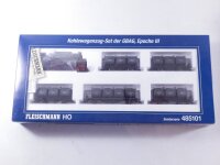 »FLEISCHMANN 485101 H0 DC · KOHLENWAGENZUG GBAG SONDERSERIE · OVP« #4 #1