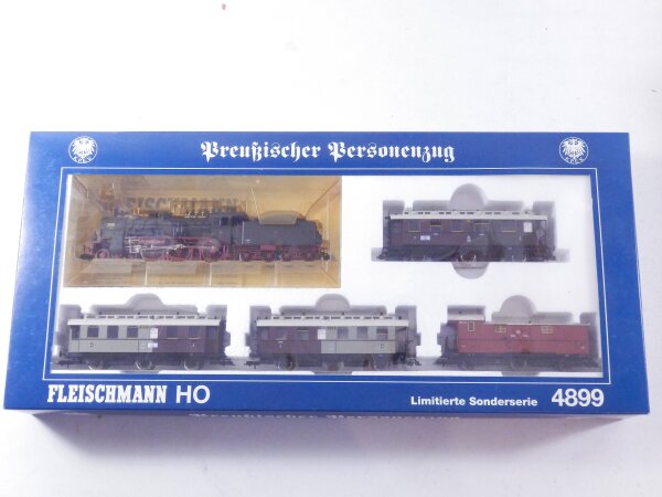 »FLEISCHMANN 4899 H0 DC · ZUGSET "PERSONENZUG" K.P.E.V · OVP«