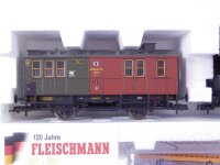 »FLEISCHMANN 4904K H0 DC · JUBILÄUMS ZUGSET MIT DAMPFLOK 1851 DRG · OVP«